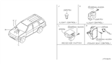 Diagram for Infiniti QX4 Light Control Module - 28575-4W900