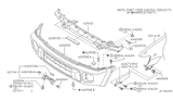 Diagram for Infiniti QX4 Bumper - F2022-1W325