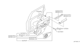 Diagram for 1998 Infiniti QX4 Armrest - 82940-2W600