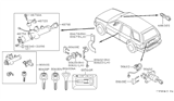 Diagram for 2001 Infiniti QX4 Car Key - H0564-2W610