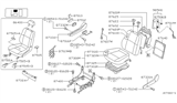 Diagram for 2003 Infiniti QX4 Seat Cover - 87620-6W344