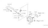 Diagram for 1997 Infiniti QX4 Brake Booster Vacuum Hose - 47474-0W015