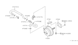 Diagram for 1997 Infiniti QX4 Brake Booster - 47210-1W300