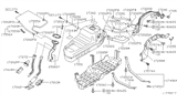 Diagram for 1998 Infiniti QX4 Fuel Filler Neck - 17228-1W200