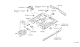 Diagram for 2000 Infiniti QX4 Floor Pan - 74312-2W630