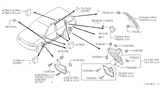 Diagram for 1997 Infiniti QX4 Mud Flaps - F3851-1W310