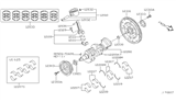 Diagram for 2003 Infiniti QX4 Crankshaft - 12200-4W002