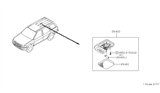 Diagram for 1997 Infiniti QX4 Dome Light - 26410-0M000