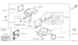 Diagram for 2001 Infiniti QX4 Evaporator - 27280-0W012