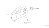 Diagram for 2002 Infiniti QX4 Steering Column Cover - 48474-4W300