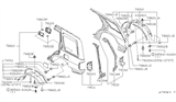 Diagram for Infiniti G20 Fuel Door Hinge - 78836-50J10