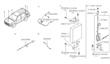 Diagram for Infiniti QX4 Antenna - 28200-1W205