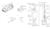 Diagram for 2003 Infiniti QX4 Antenna Cable - 28242-0W000