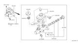 Diagram for 1999 Infiniti QX4 Brake Master Cylinder - 46010-0W002