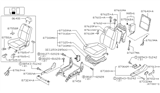 Diagram for Infiniti QX4 Seat Cushion - 87311-1W310