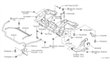 Diagram for 1998 Infiniti QX4 Sway Bar Bracket - 54635-0W000