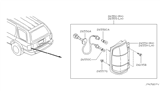 Diagram for Infiniti QX4 Light Socket - 26551-3W700