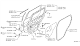 Diagram for 2001 Infiniti QX4 Door Seal - 82839-1W310