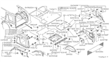 Diagram for 1999 Infiniti QX4 Body Mount Hole Plug - 74816-24U08