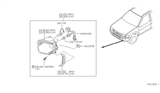 Diagram for Infiniti Fog Light - 26150-3W725