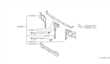 Diagram for Infiniti QX4 Radiator Support - 62500-3W700