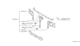 Diagram for 2001 Infiniti QX4 Radiator Support - 62500-3W700