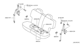 Diagram for Infiniti QX4 Seat Belt - 88845-5W900