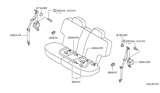 Diagram for 2000 Infiniti QX4 Seat Belt - 88850-4W900