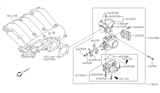 Diagram for Infiniti QX4 Throttle Body - 16119-4W010