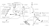 Diagram for Infiniti QX4 Power Steering Hose - 49717-5W500