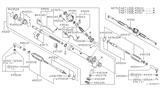 Diagram for 1998 Infiniti QX4 Steering Gear Box - 49001-0W010