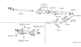 Diagram for Infiniti QX4 Steering Column Cover - 48950-4W910