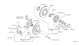 Diagram for 2000 Infiniti QX4 Wheel Bearing Dust Cap - 40234-79G00