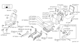 Diagram for Infiniti QX4 Seat Cover - 87370-1W300