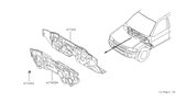 Diagram for 1998 Infiniti QX4 Dash Panels - 67810-0W000