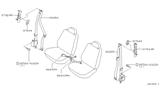 Diagram for Infiniti QX4 Seat Belt - 86885-4W900
