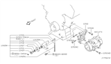 Diagram for Infiniti Idler Pulley Bolt - 11717-AG300