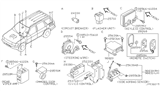 Diagram for Infiniti QX4 Car Key - 28268-5W500