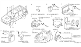 Diagram for Infiniti QX4 Car Key - 28268-5W501