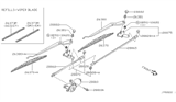 Diagram for Infiniti M45 Wiper Blade - 28895-3W405