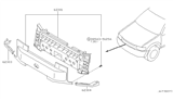 Diagram for 2002 Infiniti QX4 Grille - 62310-3W774