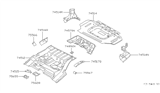 Diagram for 2000 Infiniti QX4 Floor Pan - 74514-0W031