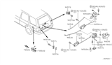 Diagram for 2001 Infiniti QX4 Tailgate Lock Actuator Motor - 90502-5W301