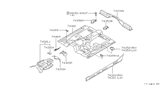 Diagram for 1999 Infiniti QX4 Floor Pan - 74312-0W030