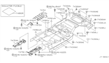 Diagram for Infiniti QX70 Body Mount Hole Plug - 90879-50Y00