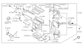 Diagram for 1999 Infiniti QX4 Heater Core - 27120-1N700