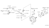 Diagram for 1999 Infiniti QX4 Brake Booster - 47210-1W700