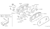 Diagram for Infiniti QX4 Speedometer - 24820-1W300