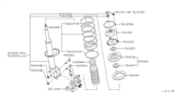 Diagram for 1998 Infiniti QX4 Bump Stop - 54050-0W002