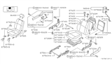 Diagram for Infiniti QX4 Seat Switch - 87016-0W020